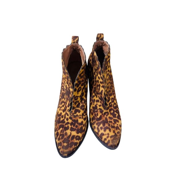 Coconuts By Matisse Adalyn Leopard Print Ankle Boots 8M Mobwife Coastal Cowgirl - Picture 11 of 12